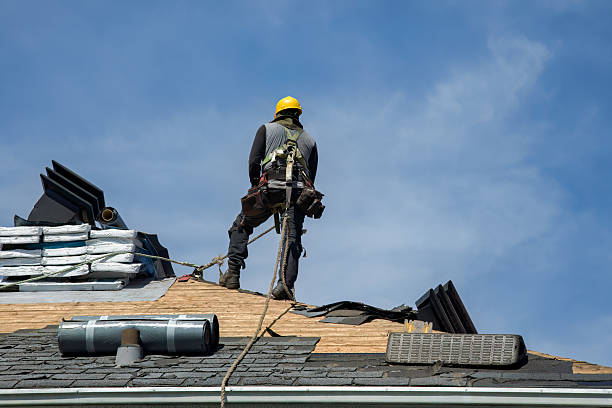 Professional Roof Replacement technician working in Barton, OH